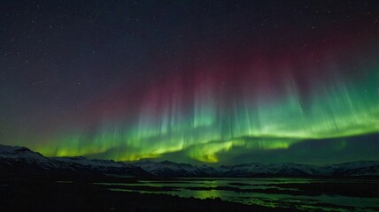 Naklejka premium glowing aurora