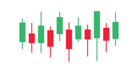 Trading candle stick pattern chart design icon. Crypto candles sign, stock and forex business investment trading analysis.