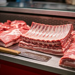 Fototapeta premium Fresh pork