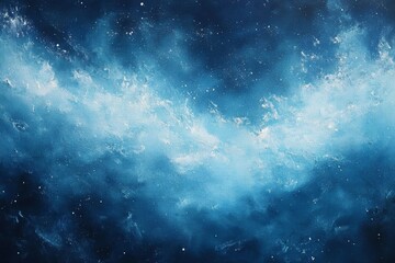 Fototapeta premium Abstract Watercolor Ocean Background with Deep Blues and Whites Natural Sea Waves Texture