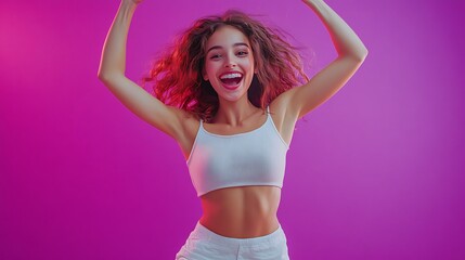 Energetic dance celebration indoor studio lifestyle fun joy