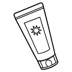 cosmetic lotion tube