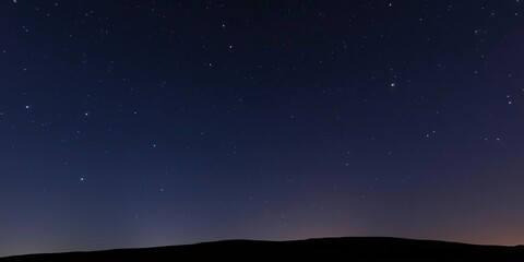 Fototapeta premium Starry Night Sky with Glowing Stars, abstract textures, celestial bodies