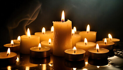 candles in the dark