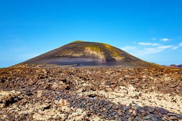 Volcanic landscape, Island Lanzarote, Canary Islands, Spain, Europe.