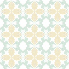 Fototapeta premium Green and yellow design embroidery, motif ethnic ikat seamless textile illustration, print striped ornament, pattern, design for wrapping, silk, scarf, clothing, textile, carpets, curtains.