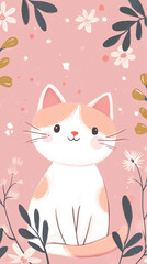 cute cat kitten fluffy furry background