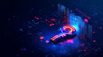 Post Quantum Cryptography Key Distribution Security Illustration