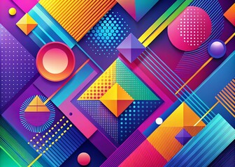 Fototapeta premium Abstract Geometric Shapes, Modern Backgrounds, Contemporary Design