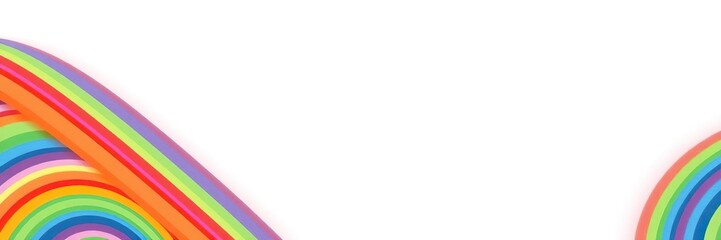 Obraz premium A colorful striped rainbow pattern covering a plain white or light-colored background, unique style, fun design, colorful stripes