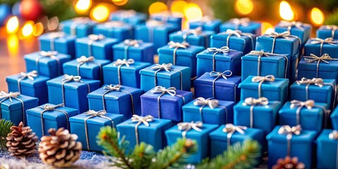 Blue Tilt-Shift advent calendar: 25 days of Christmas countdown.