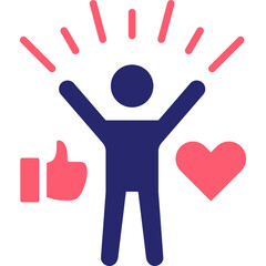 Obraz premium Self Esteem Icon