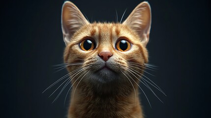 close up portrait of a cat