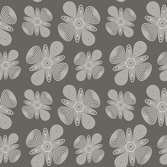 Vector Scandinavian pattern, geometric shapes, minimalist style