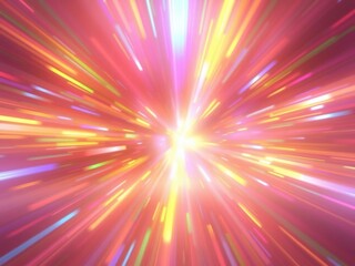 Obraz premium An ethereal glow emanates from an abstract background as vibrant colors dance across the space creating a hypnotic display, glowing accents, abstract background, futuristic ambiance