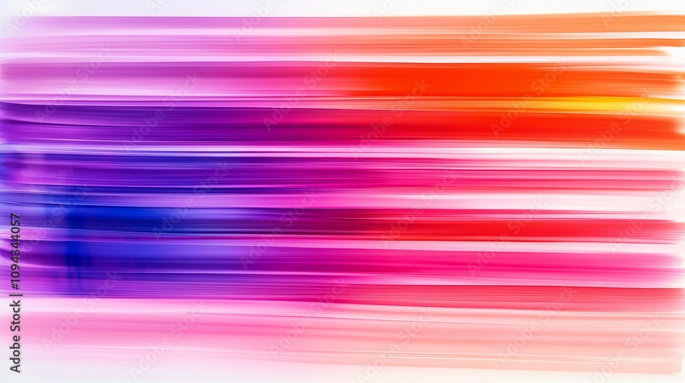 Poster abstract gradient of sunset colors in horizontal stripes