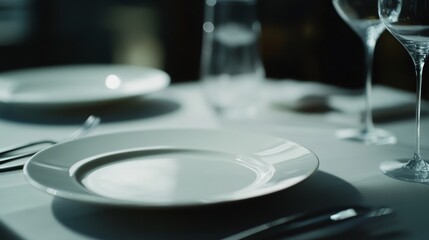 Michelin Star Plate Setting Background