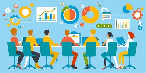 Young business teamwork working with business report document on office desk.Brainstorming Business People Design Planning,Brainstorming Planning Partnership.