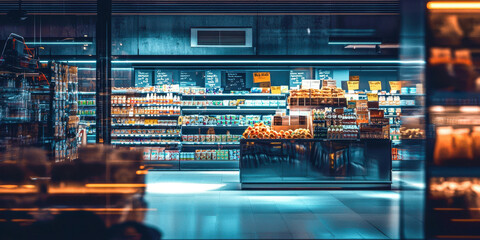 A store with a lot of food and drinks