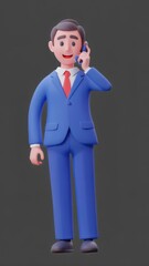 Businessman Talking on a Smartphone