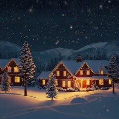 Christmas night in the city