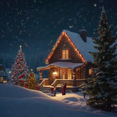 Christmas night in the city