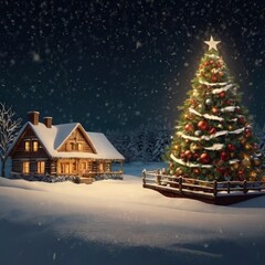 Christmas night in the city