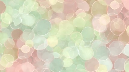 Abstract Pastel Circles Soft Background Design