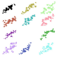 Creative colour Splat collection