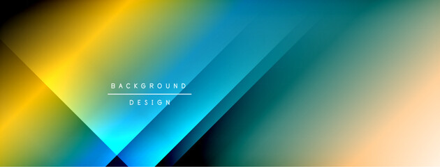 Fototapeta premium Dynamic shadow lines with gradient colors geometric background