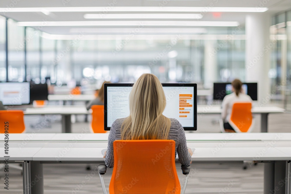 Poster Business colleagues using video conferencing software in a hybrid work setup