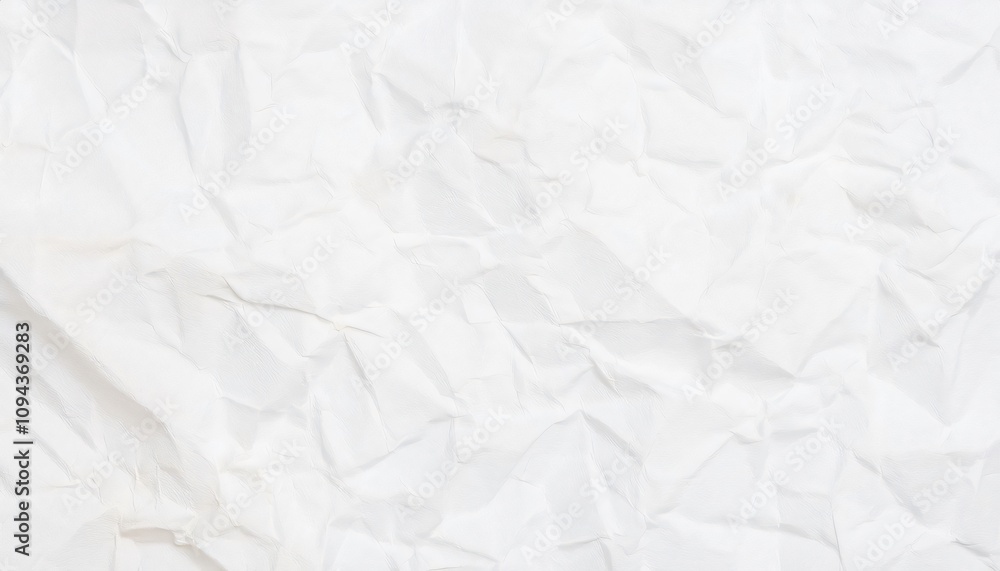 Poster abstract textured background created by crumpled white paper offers a unique visual with its folds a