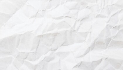 Obraz premium White crumpled paper creates a unique textural backdrop, perfect for design projects seeking natural imperfections