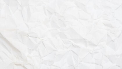 Obraz premium Abstract textured background created by crumpled white paper offers a unique visual with its folds and wrinkles