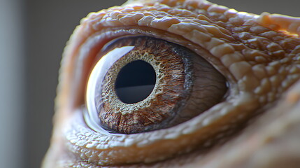 Fototapeta premium Stunning Close-Up of a Lizard's Eye