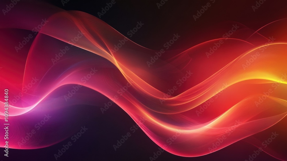 Poster modern abstract gradient smooth pattern wave background wallpaper ai generated image