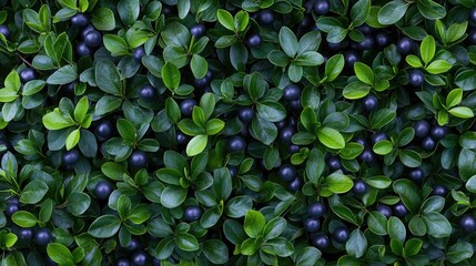 Fototapeta premium Fresh jabuticaba berries are arranged beautifully on a slate board, showcasing their deep purple color alongside green foliage.