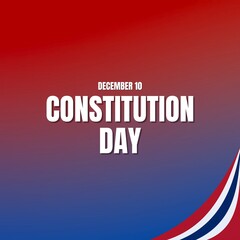 This illustration design is perfect for celebrating Thailand's Constitution Day on December 10. It’s also suitable for social media template
