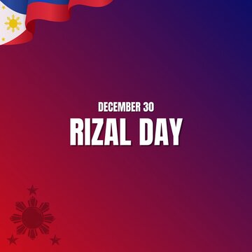 This illustration design is perfect for celebrating Philippines Rizal Day on December 30. It&rsquo;s also suitable for social media template. Template with Philippines theme