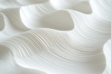Obraz premium close-up of white paper with wavy patterns