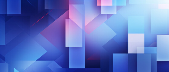 Obraz premium Blue and purple abstract trendy shapes on a minimal background, creating a modern, artistic design with smooth curves and angles.