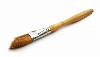 Fototapeta premium Close up paint brush isolated on white background generated.AI