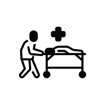 recommend clip art: Black solid icon for emergency