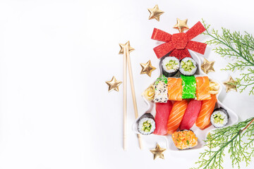 Sushi for Christmas New Year party