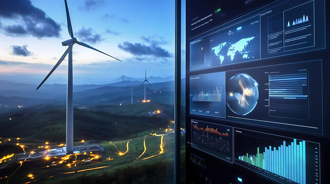 Optimizing wind power systems through comprehensive data visualization.