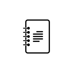 Notebook icon vector. Notebook icon. 