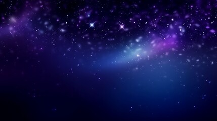 Obraz premium Abstract cosmic background with blue purple hues and sparkling stars