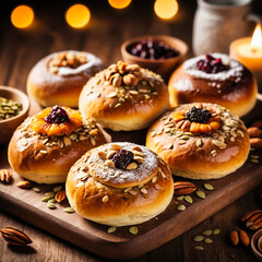 Artisanal pastries in a workshop