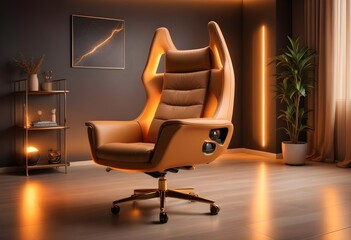 chair with colorful backgrounds