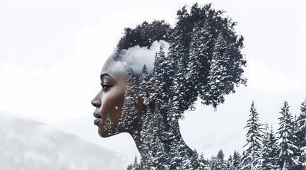 The girl in the forest